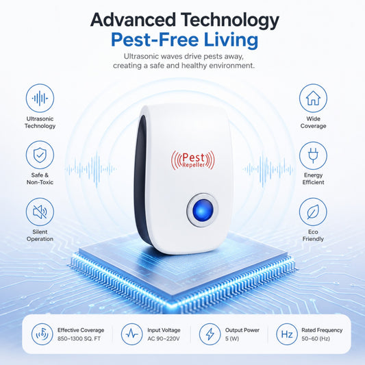 Pest Reject™ –All-in-One Ultrasonic Pest Repeller (Buy 1 Get 1 Free)