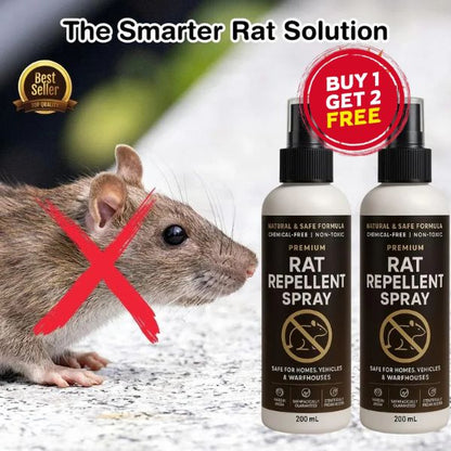 Premium Rat Repellent Spray – Keep Rats Away Naturally (Pack of 3)