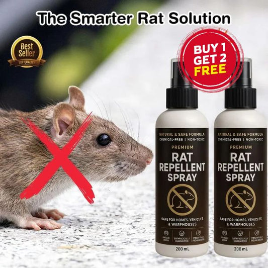Premium Rat Repellent Spray – Keep Rats Away Naturally (Pack of 3)