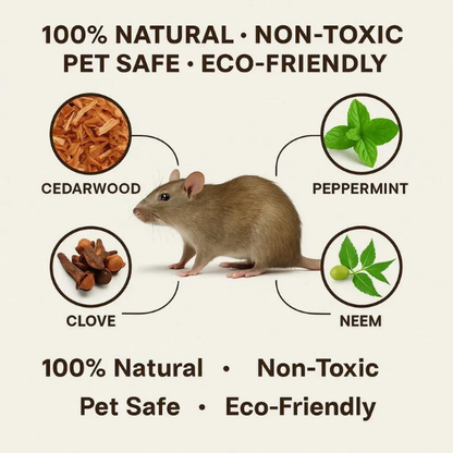 Premium Rat Repellent Spray – Keep Rats Away Naturally (Pack of 3)